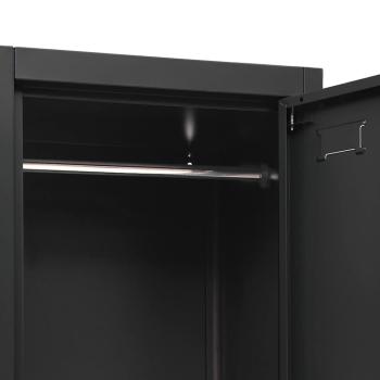 Schließfachschrank Anthrazit 38x45x180 cm Stahl