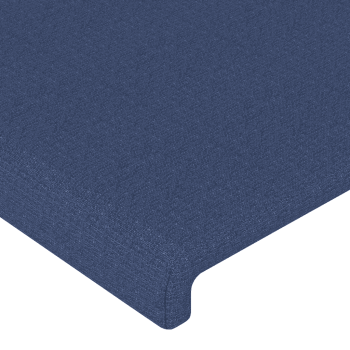 Boxspringbett mit Matratze Blau 100x200 cm Stoff