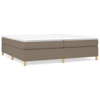 Boxspringbett mit Matratze Taupe 200x200 cm Stoff