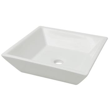 Waschbecken Quadratisch Keramik Wei? 41,5 x 41,5 x 12 cm