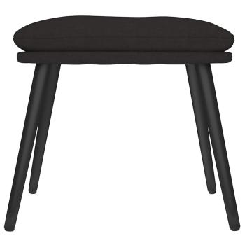 Fu?hocker Schwarz 45x29,5x35 cm Stoff