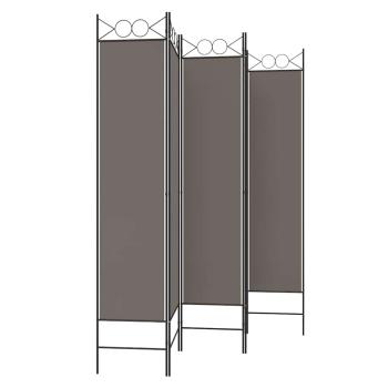 5-tlg. Paravent Anthrazit 200x220 cm Stoff