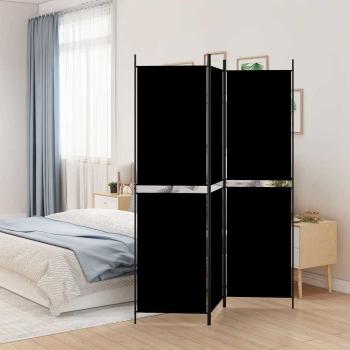 ARDEBO.de - 3-tlg. Paravent Schwarz 150x200 cm Stoff