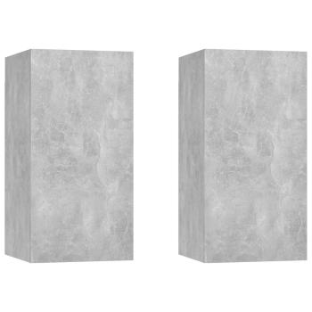 2 stk. Beton Grau Holzwerkstoff