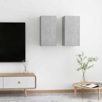 2 stk. Beton Grau Holzwerkstoff