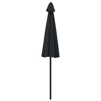 Sonnenschirm mit Aluminium-Mast 250 cm Schwarz