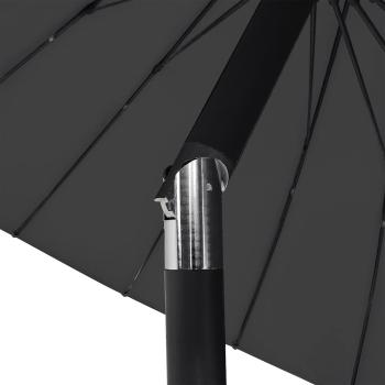 Sonnenschirm mit Aluminium-Mast 250 cm Schwarz