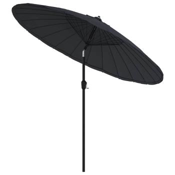 Sonnenschirm mit Aluminium-Mast 250 cm Schwarz