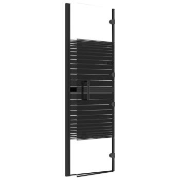 Faltbare Duschkabine ESG 100x140 cm Schwarz