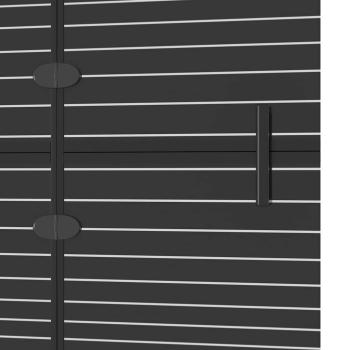 Faltbare Duschkabine ESG 100x140 cm Schwarz