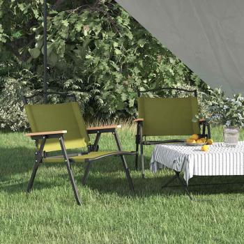 ARDEBO.de - Campingst?hle 2 Stk. Gr?n 54x43x59 cm Oxford-Gewebe