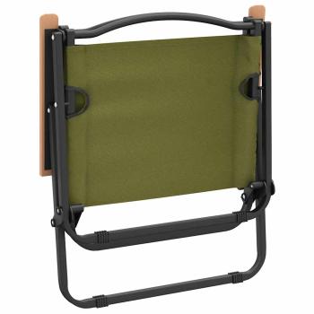 Campingst?hle 2 Stk. Gr?n 54x43x59 cm Oxford-Gewebe