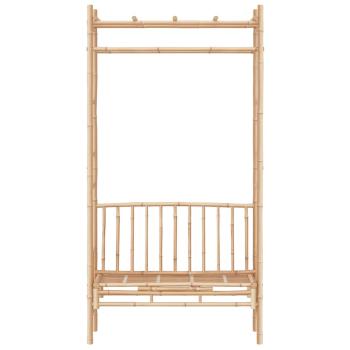 Gartenbank mit Pergola 116 cm Bambus
