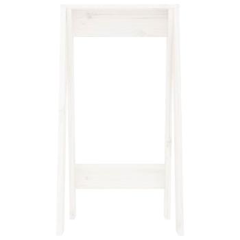 Hocker 2 Stk. Weiß 40x40x75 cm Massivholz Kiefer