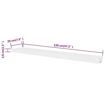 Wandregale 2 Stk. MDF Wei?