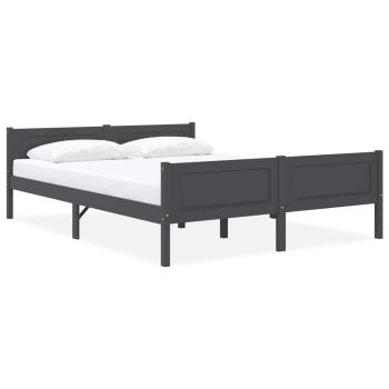 ARDEBO.de - Massivholzbett Kiefer Grau 160x200 cm