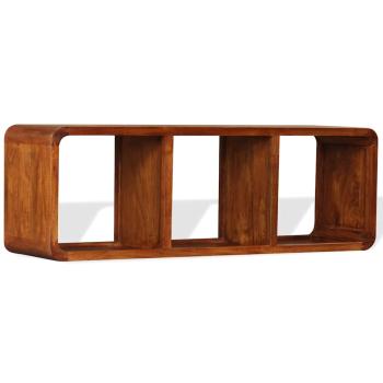 TV-Schrank Massivholz mit Honigfarbenem Finish 120x30x40 cm