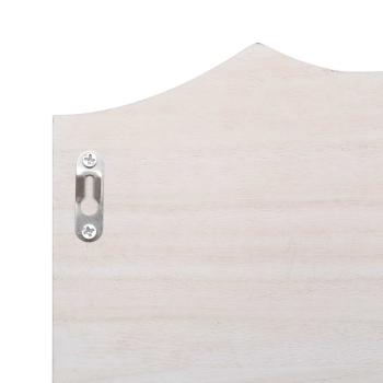 Wandgarderobe Weiß 50×10×23 cm Holz