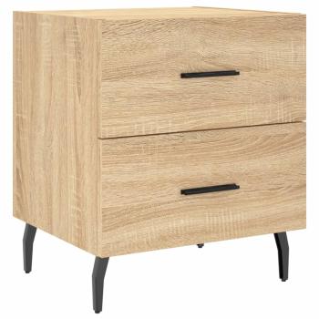 Nachttische 2 Stk. Sonoma-Eiche 40x35x47,5 cm Holzwerkstoff