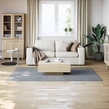Teppich Waschbar Flauschig Kurzflor 160x230 Rutschfest Grau