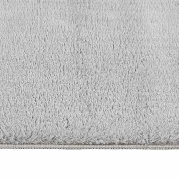 Teppich Waschbar Flauschig Kurzflor 160x230 Rutschfest Grau