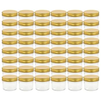 Marmeladengläser mit goldenem Deckel 48 Stk. 110 ml