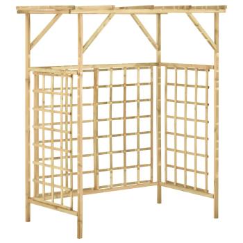 Pergola für 2 Mülltonnen Kiefernholz Imprägniert