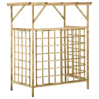Pergola für 2 Mülltonnen Kiefernholz Imprägniert