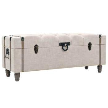 Aufbewahrungsbank-Set 3-tlg. Massivholz und Stahl 112x37x45 cm