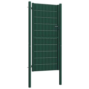 Gartentor aus PVC und Stahl 100 x 164 cm Grün