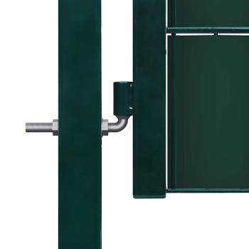 Gartentor aus PVC und Stahl 100 x 164 cm Grün