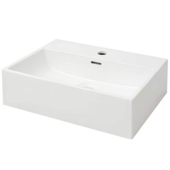 Waschbecken mit Hahnloch Keramik Wei? 51,5x38,5x15 cm
