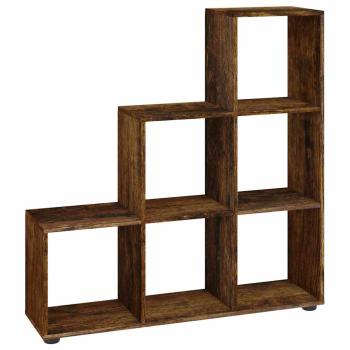 Treppenregal R?uchereiche 107 cm Holzwerkstoff