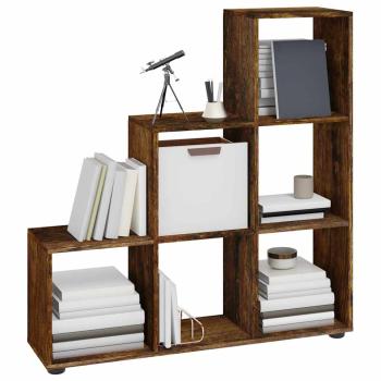 Treppenregal R?uchereiche 107 cm Holzwerkstoff