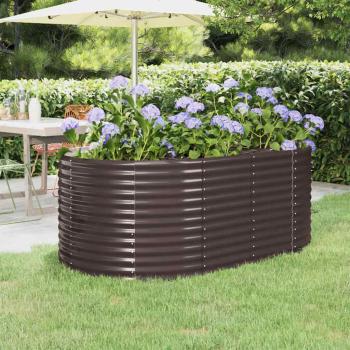 ARDEBO.de - Hochbeet Verzinkter Stahl 175x100x68 cm Braun