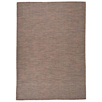 ARDEBO.de - Outdoor-Teppich Flachgewebe 160x230 cm Braun
