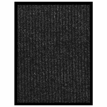 ARDEBO.de - Fußmatte Anthrazit Gestreift 40x60 cm