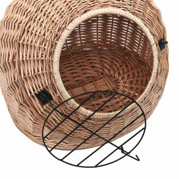 Katzen-Transportkorb 60x45x45 cm Natürliche Weide