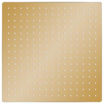 Regenbrause Edelstahl 40x40 cm Quadrat Golden