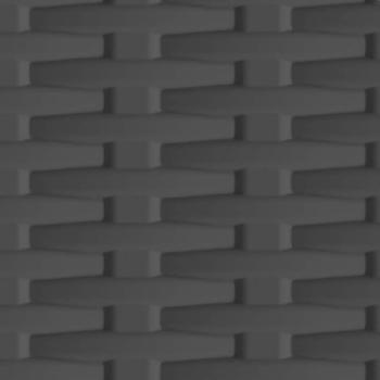 Kunststoffschrank 68x39x171,5 cm Rattan-Design