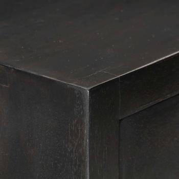 Schubladenschrank Schwarz Golden 45x30x105cm Mangoholz