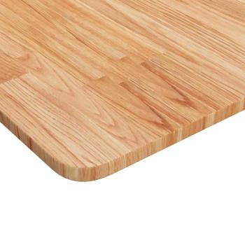 Tischplatte Quadratisch Hellbraun 50x50x1,5cm Behandelte Eiche