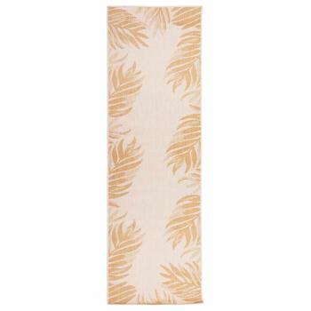 ARDEBO.de - Outdoor-Teppich Flachgewebe 80x250 cm Blattmuster