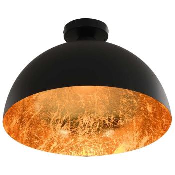 Deckenleuchten 2 Stk. Schwarz und Gold Halbkugelförmig E27