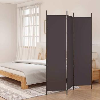 ARDEBO.de - 3-tlg. Paravent Braun 150x200 cm Stoff