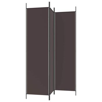 3-tlg. Paravent Braun 150x200 cm Stoff