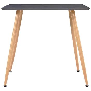 Esstisch Grau und Eichefarben 80,5x80,5x73 cm MDF