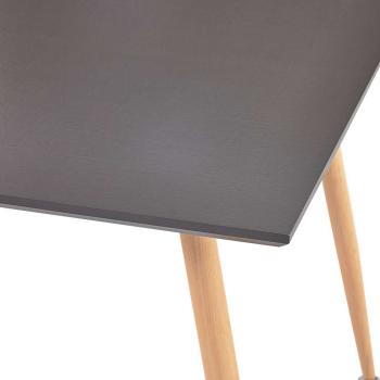 Esstisch Grau und Eichefarben 80,5x80,5x73 cm MDF