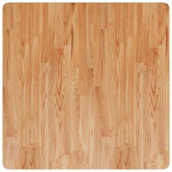 Tischplatte Quadratisch Hellbraun 80x80x4cm Behandelte Eiche