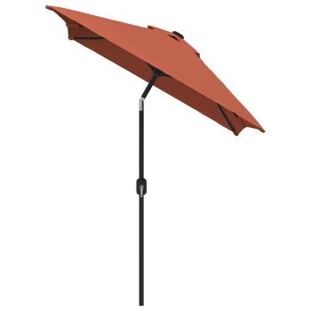 Sonnenschirm mit Metall-Mast 300x200 cm Terrakotta